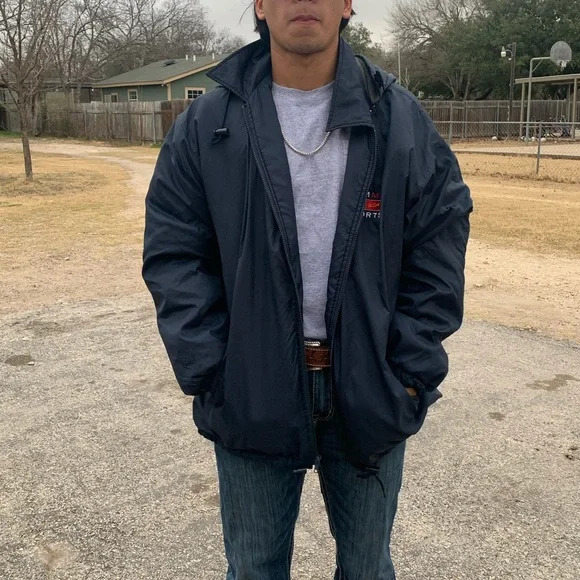 VINTAGE TOMMY HILFIGER TOMMY USA SPORTS HOODED JACKET RARE SIZE M - Picture 9 of 12